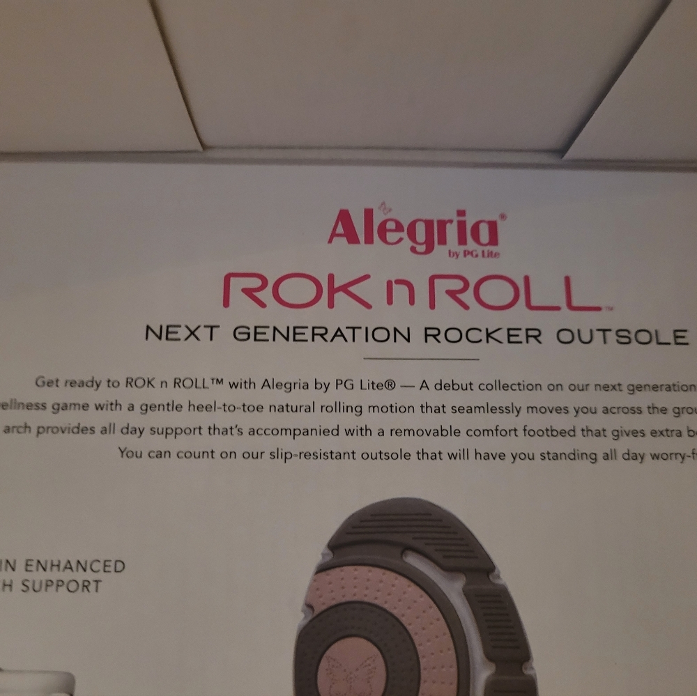 Alegria, work shoes, slip resistant, Alegria rock n roll work shoes, black sz 39 - Picture 8 of 10